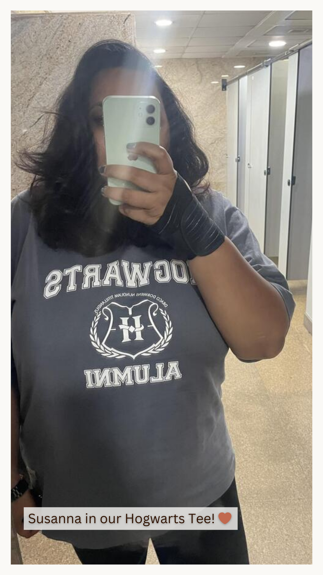 Full Length Oversized 'Hogwarts' T-Shirt
