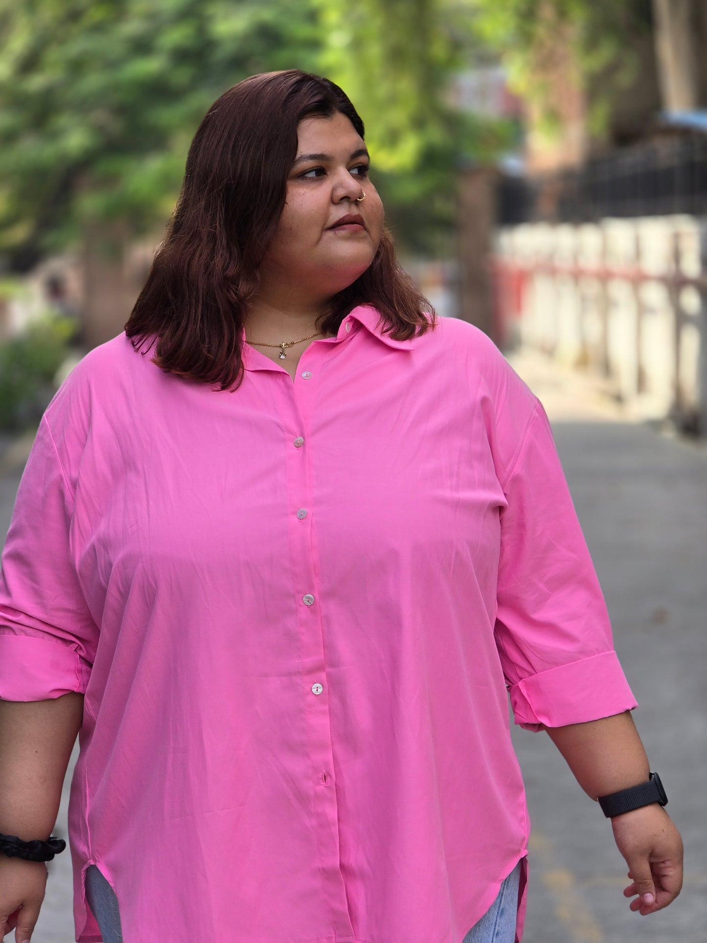 Solid Cotton shirt- Relaxed fit