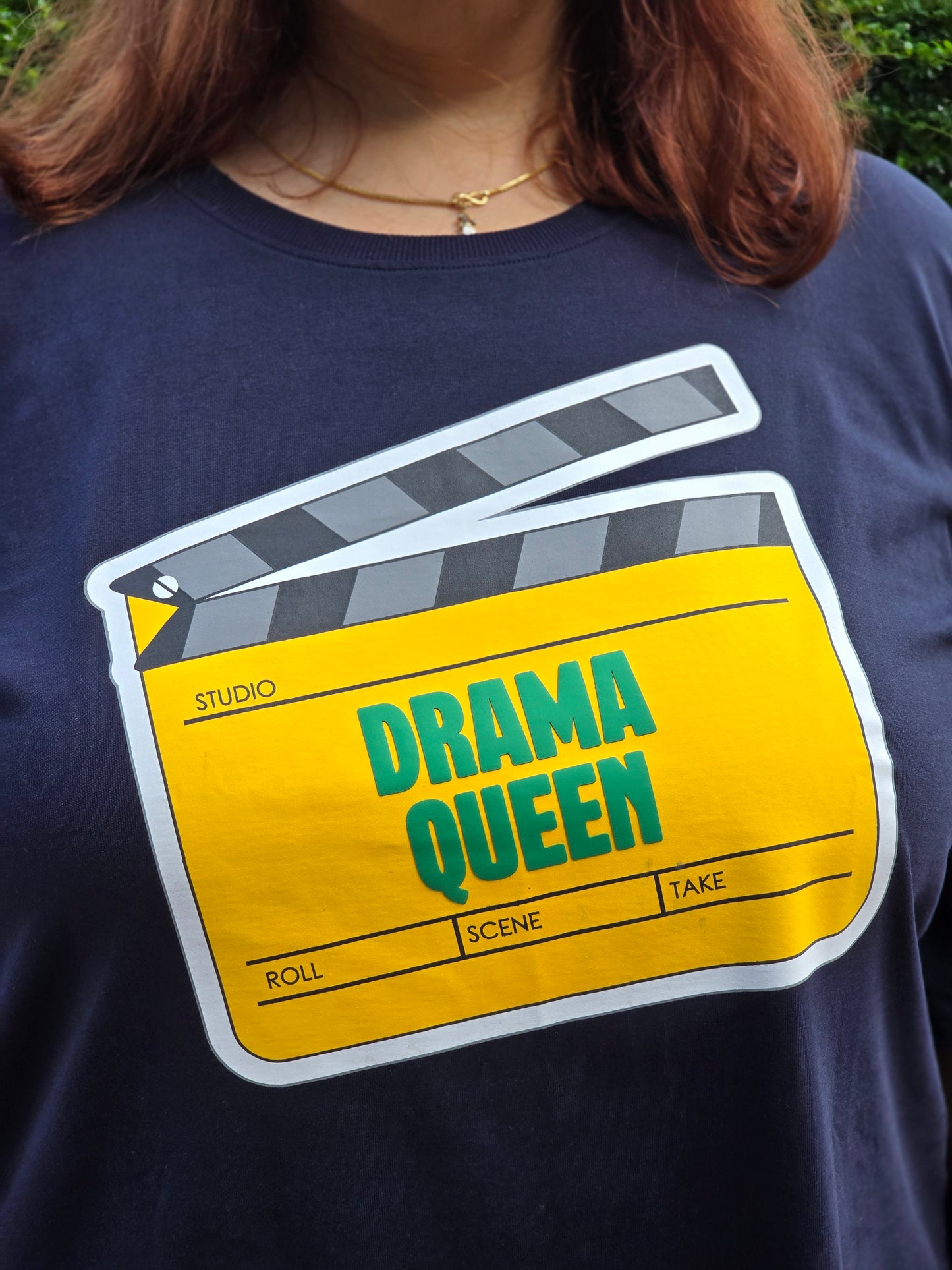 Plus size A-line 'Drama Queen' T- shirt- Regular Length