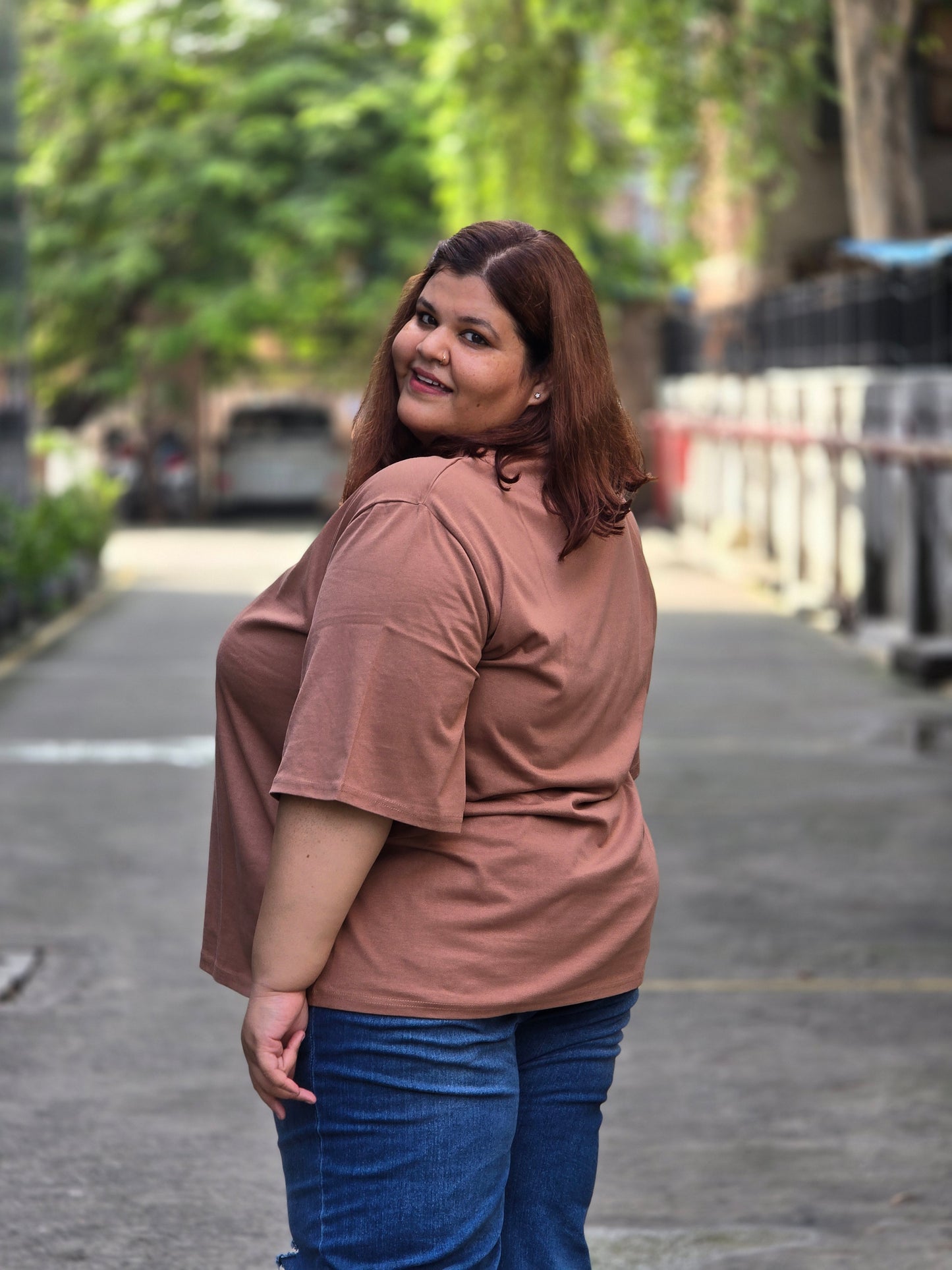 Plus size A-line 'Ciao' T-shirt - Regular length