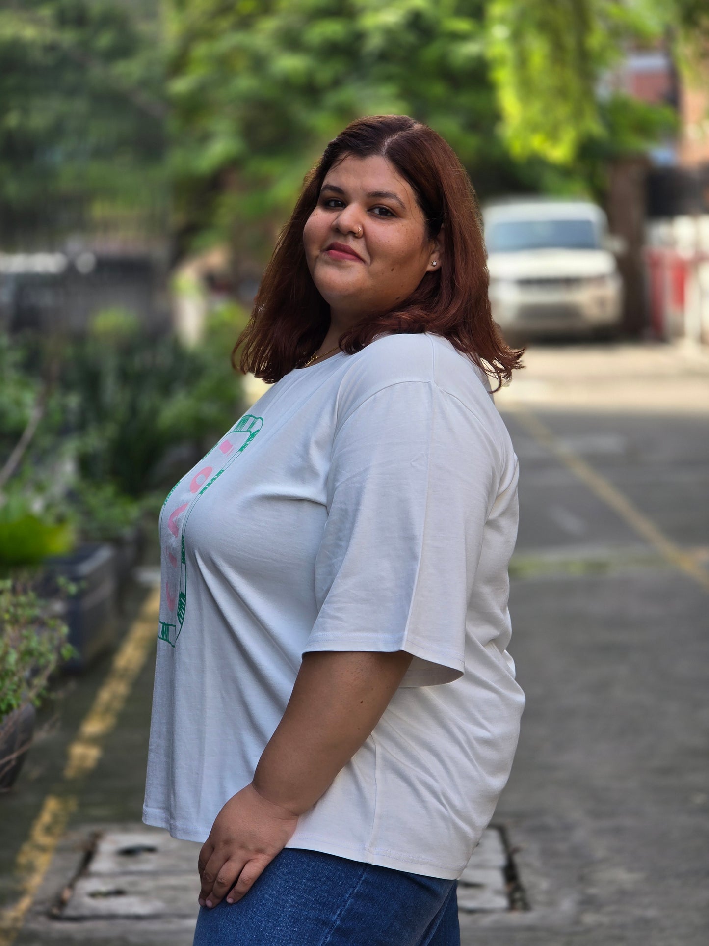 Plus size A-line 'Ciao' T-shirt - Regular length