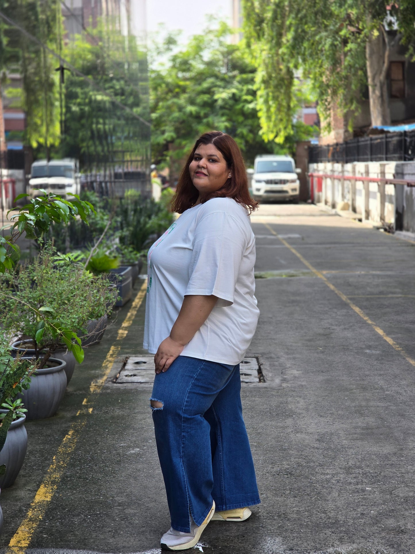 Plus size A-line 'Ciao' T-shirt - Regular length