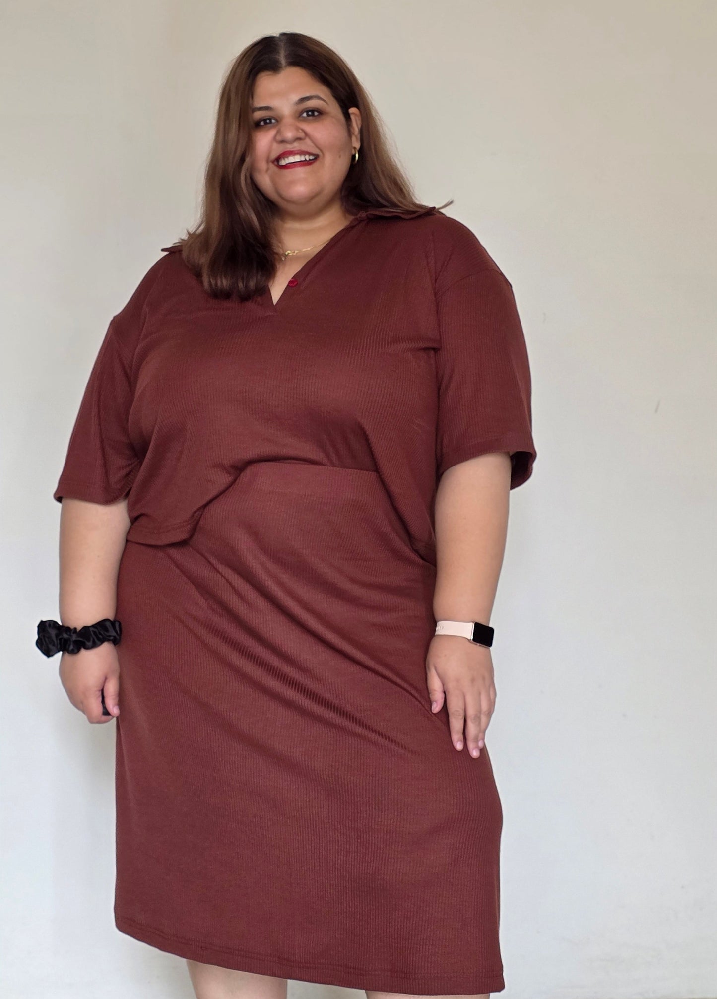 Cotton Ribbed Co- ord Set