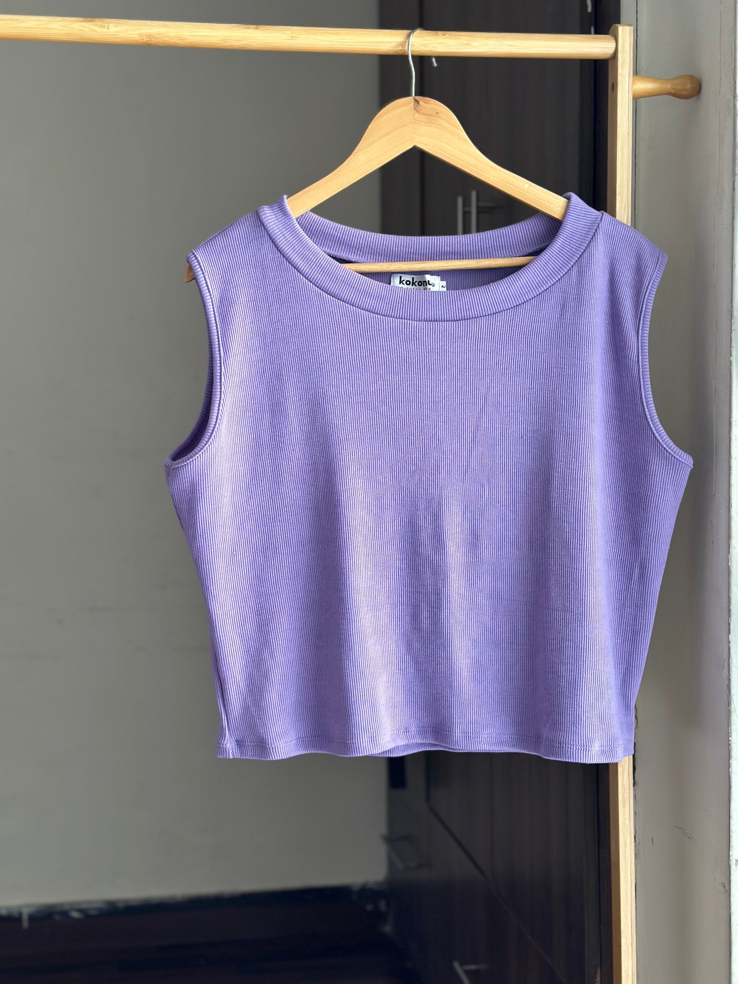 Sleeveless Ribknit Top