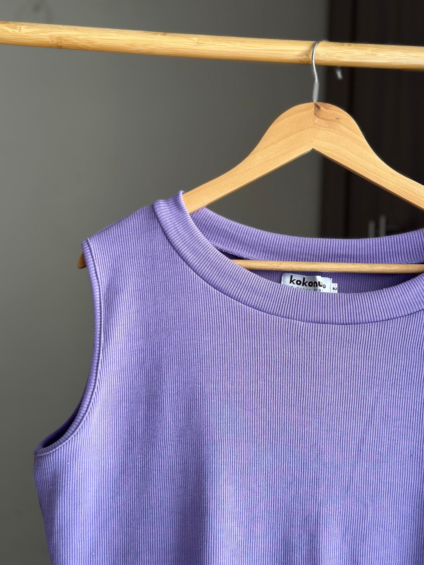 Sleeveless Ribknit Top