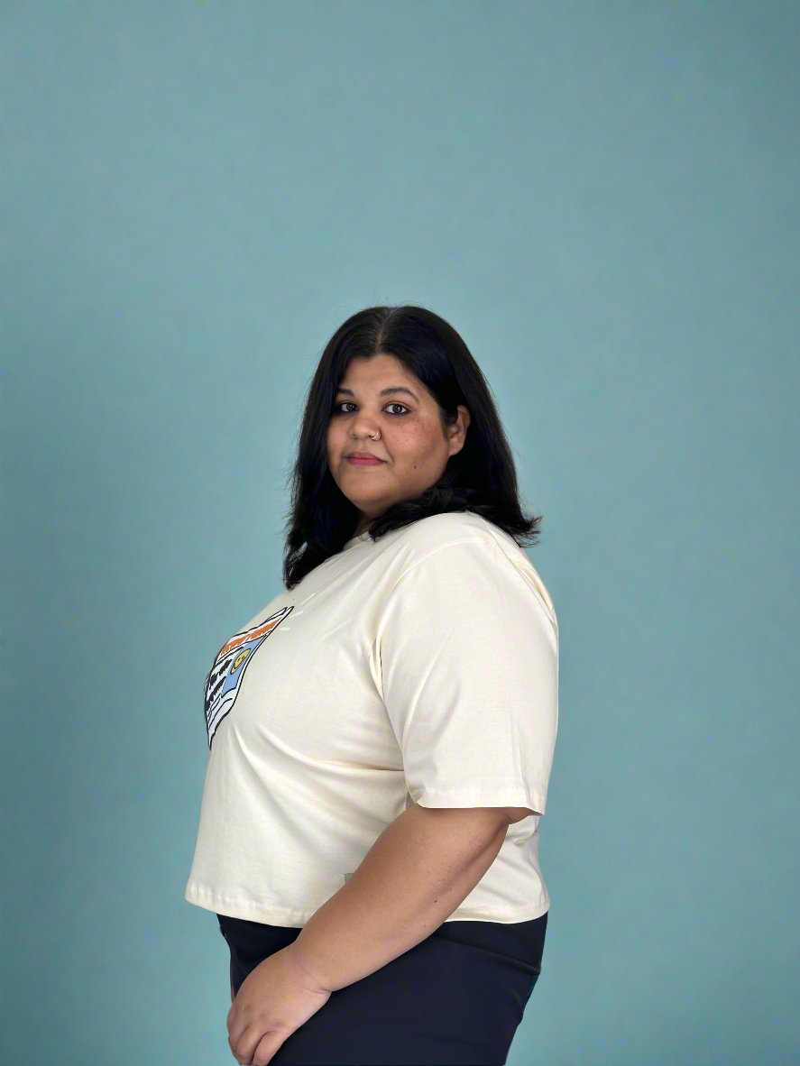 T-shirt designed exclusively for plus size women