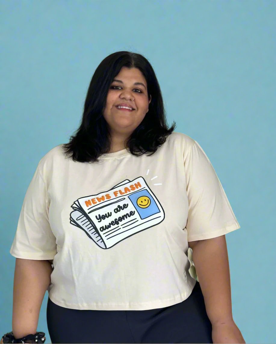T-shirt designed exclusively for plus size women