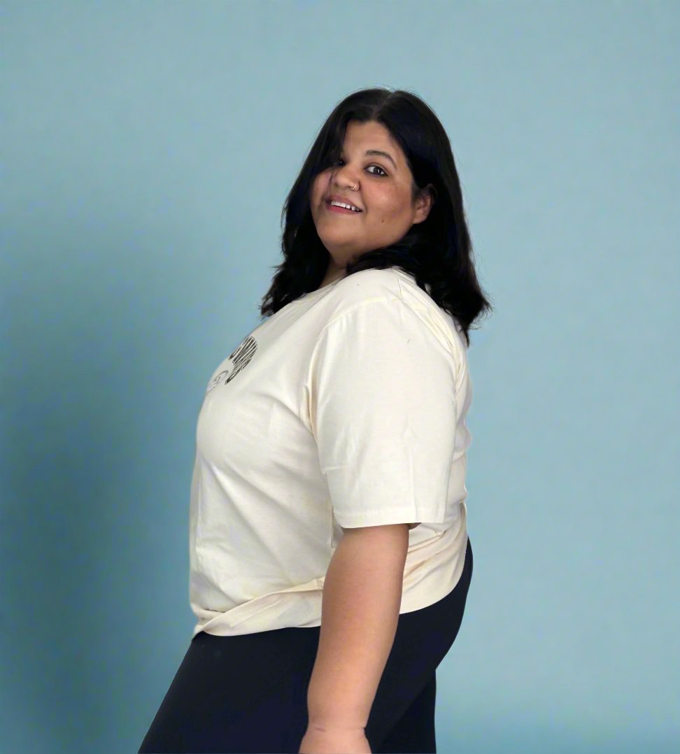 T-shirt designed exclusively for plus size women