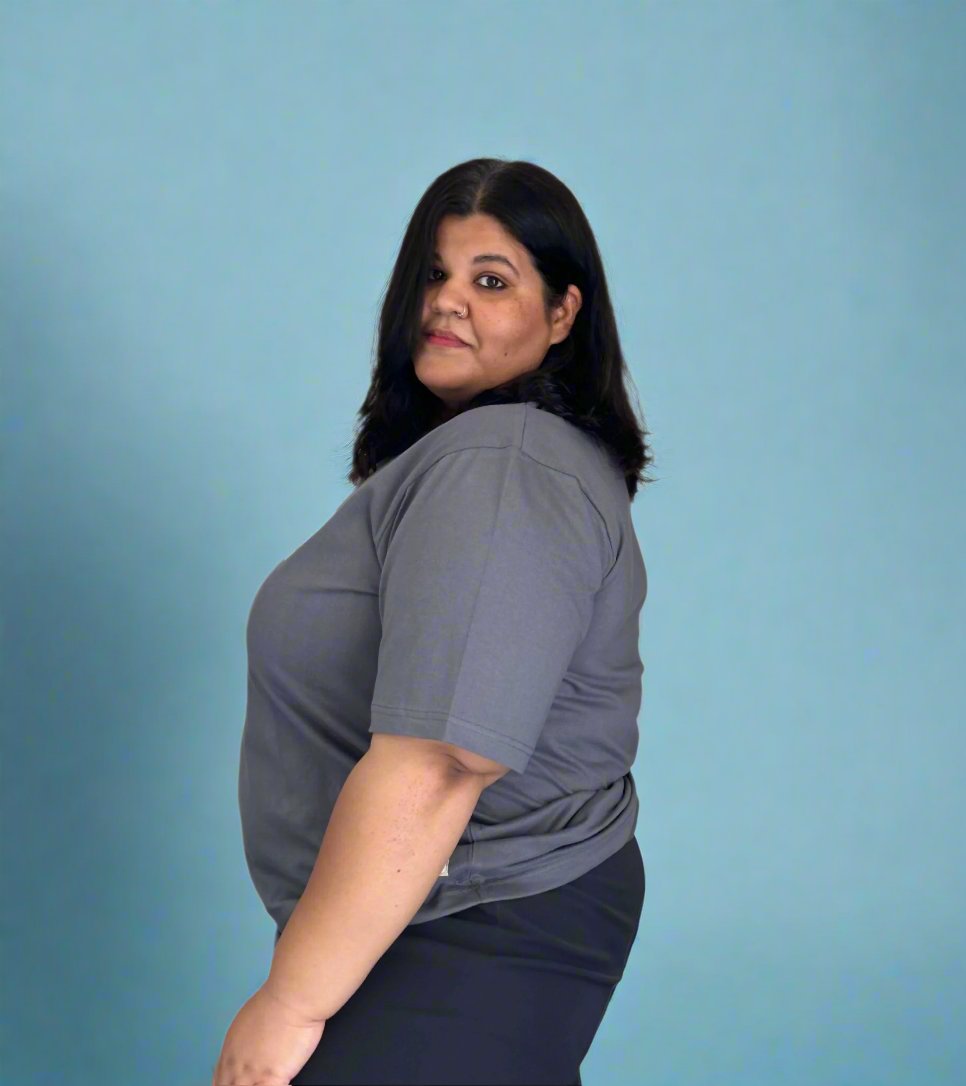 T-shirt designed exclusively for plus size women
