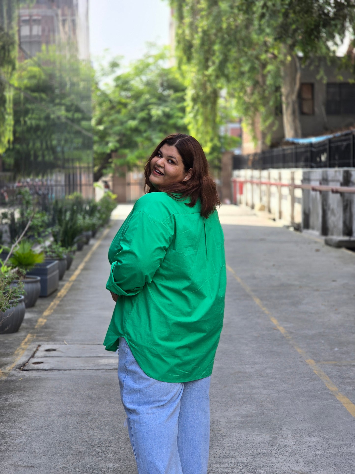 Comfy Cotton Shirts exclusively designed for plus size women. Bigger armholes. It’s roomy, breathable, and soft cotton that feels like a breeze against your skin. Available in two colors - green & pink.
