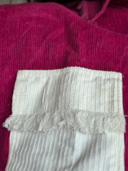 Corduroy Colorblock Shacket