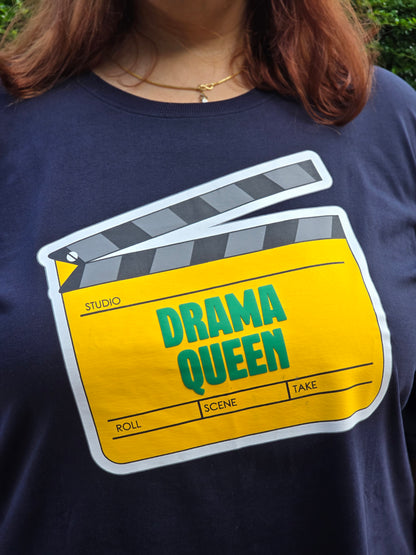 Plus size A-line 'Drama Queen' T- shirt- Regular Length