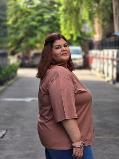 Plus size A-line 'Ciao' T-shirt - Regular length