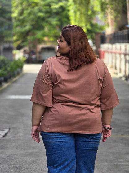 Plus size A-line 'Ciao' T-shirt - Regular length