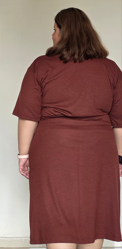 Cotton Ribbed Co- ord Set