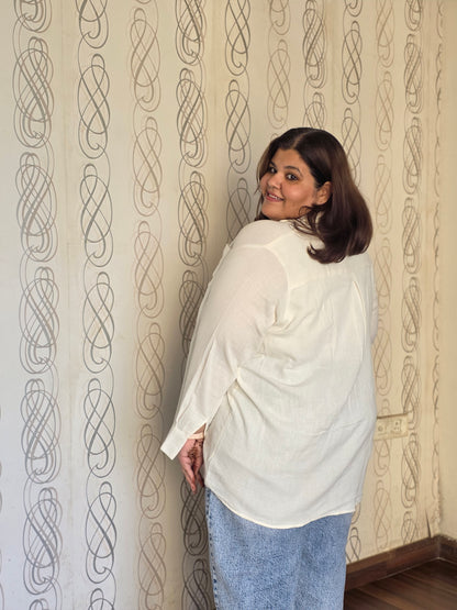 New Embroidered Giraffe Cotton Gauge(Mulmul) Shirts
