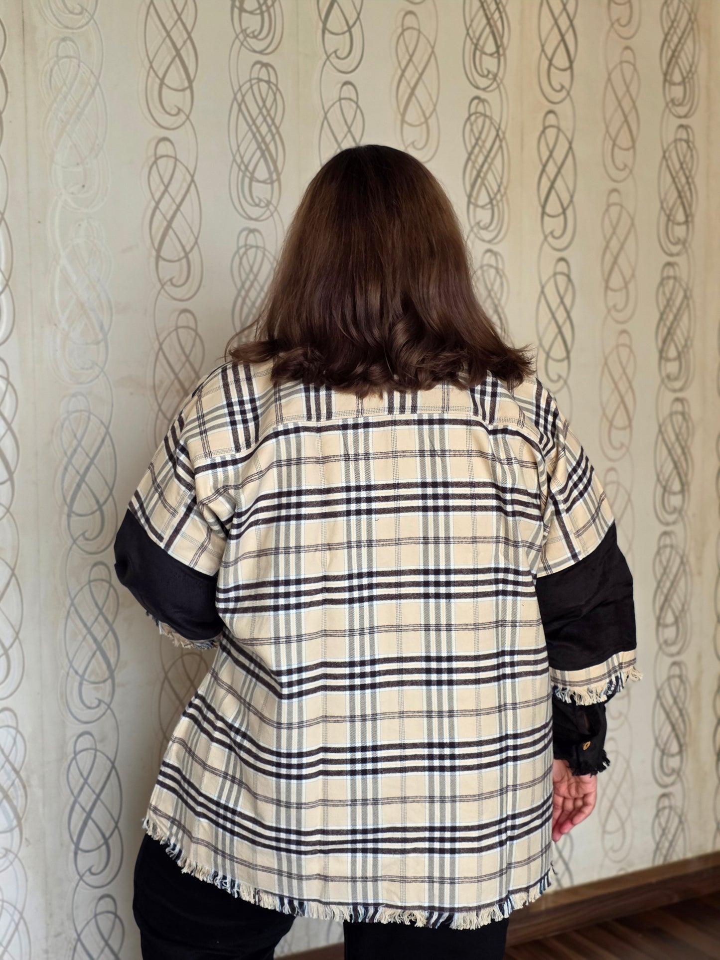 Heavyweight brushed cotton & corduroy shacket