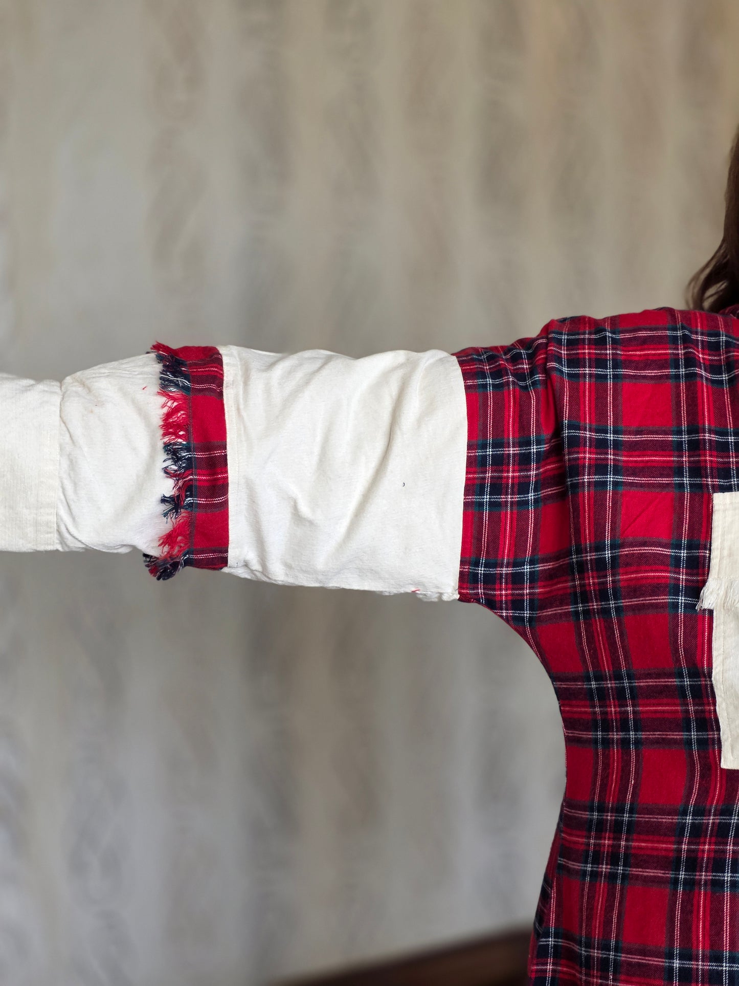 Lightweight brushed cotton & corduroy shacket