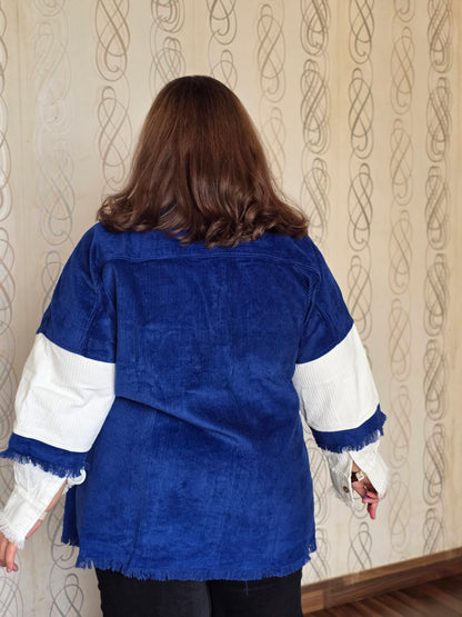 Corduroy Colorblock Shacket