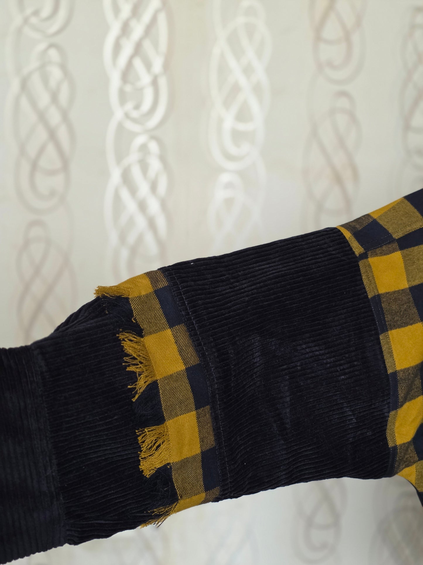 Lightweight brushed cotton & corduroy shacket