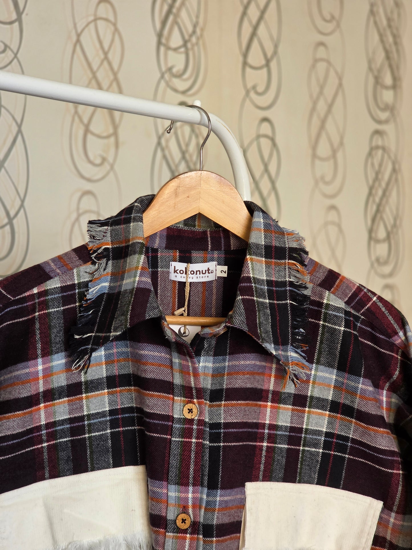 Heavyweight brushed cotton & corduroy shacket