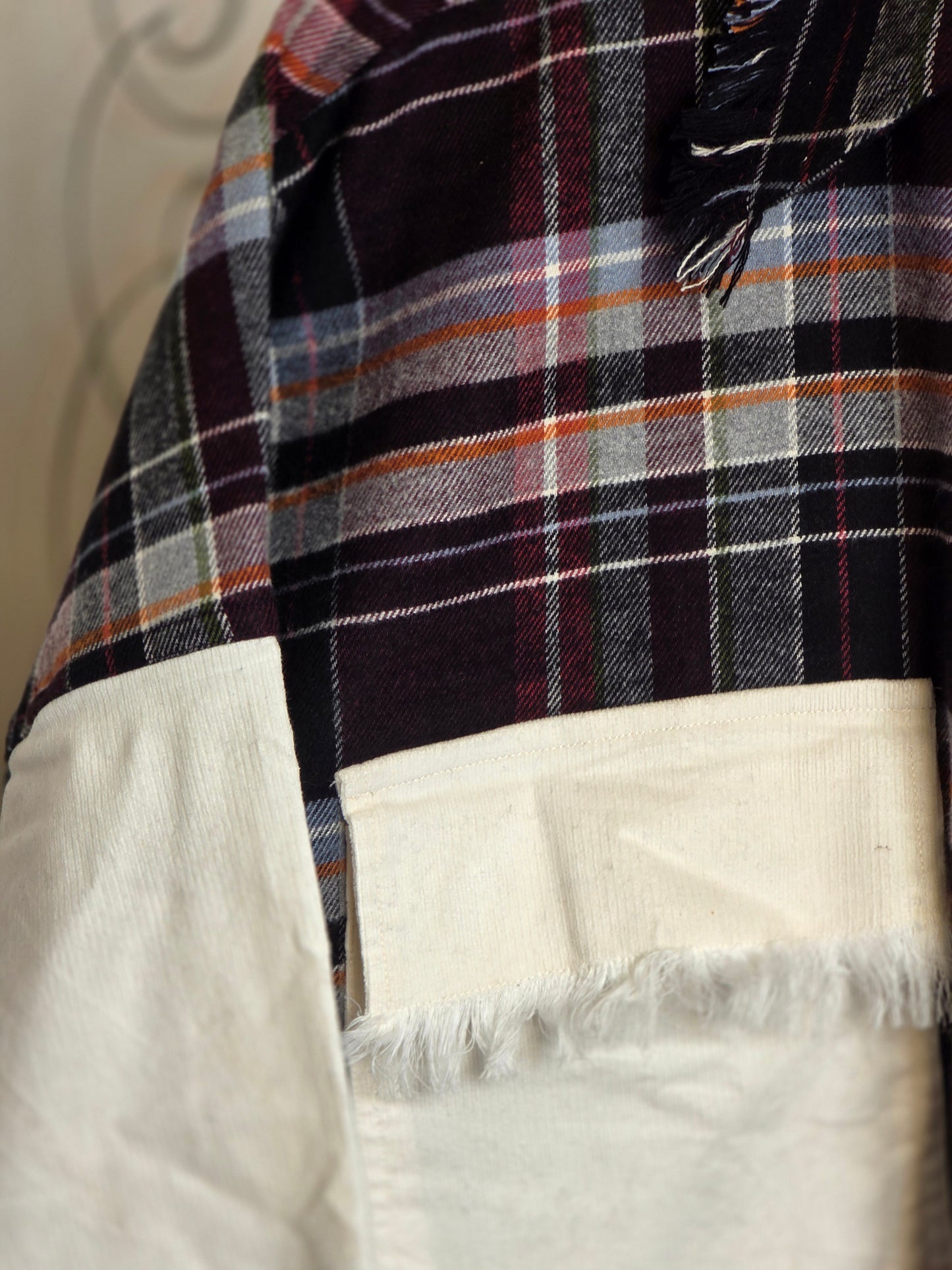 Heavyweight brushed cotton & corduroy shacket