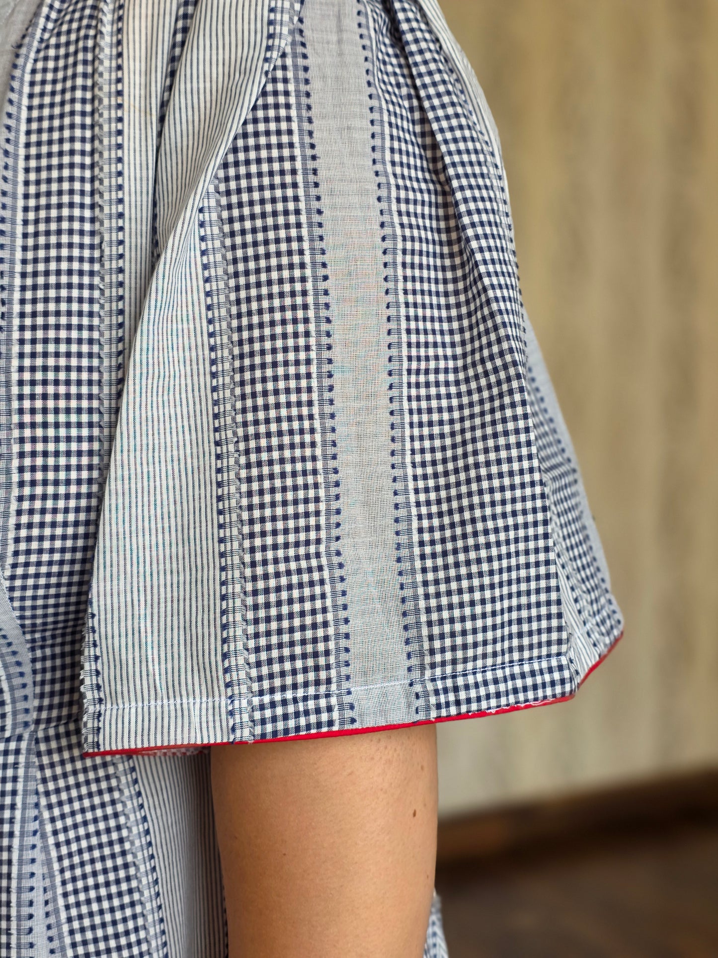 Striped Tie-Back Dress