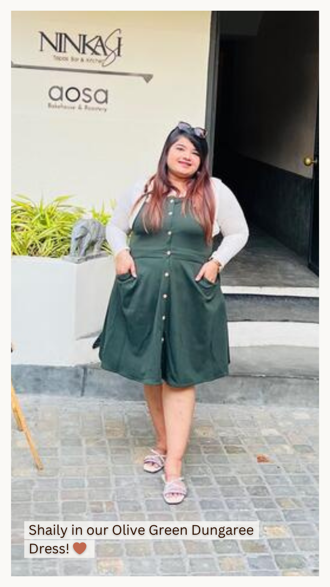 Viscose Lycra Dungaree Dress