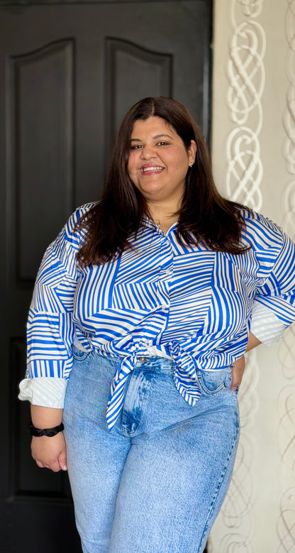 Abstract stripes Boss Babe Shirt