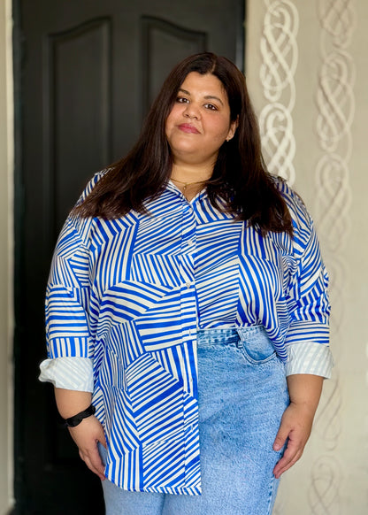 Abstract stripes Boss Babe Shirt