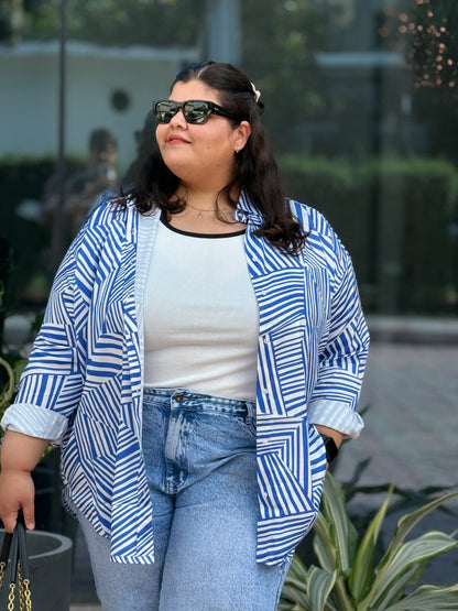 Abstract stripes Boss Babe Shirt
