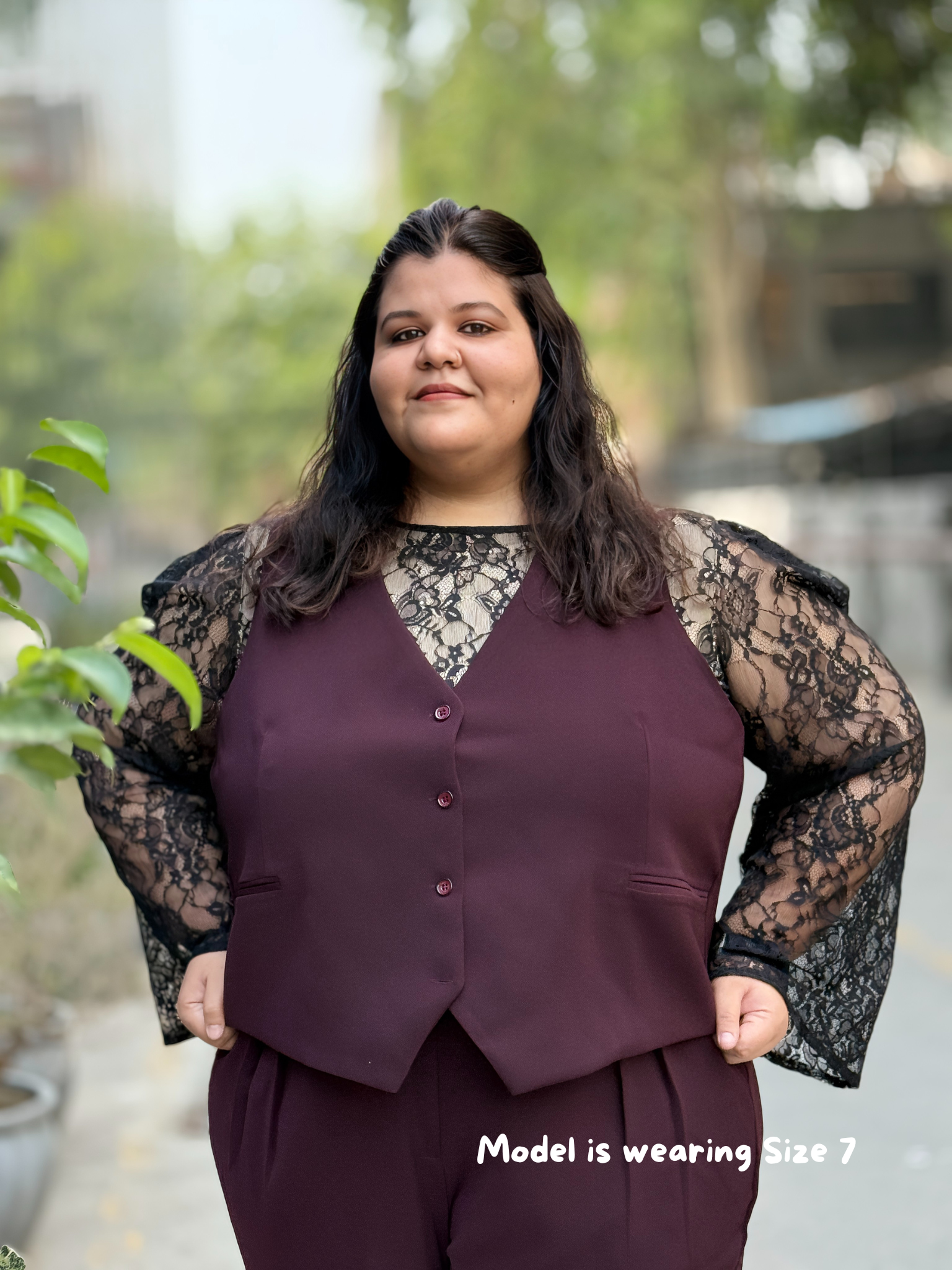 A premium vest designed for plus size women. Perfect for office / work wear. To fit bust sizes 2XL - 8XL i.e. bust sizes 46 inches to 60 inches. Available in three colours