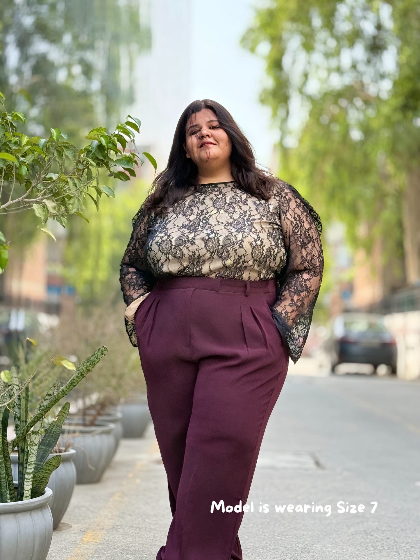 Plus Size Pants (Plus Size Korean pleated Pants). Perfect for work / office. Trousers Designed Exclusively for Plus Size Women (2XL - 8XL). For waist size 36 inches to 50 inches).